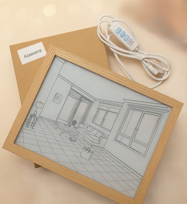 декор ночник в трех свечени