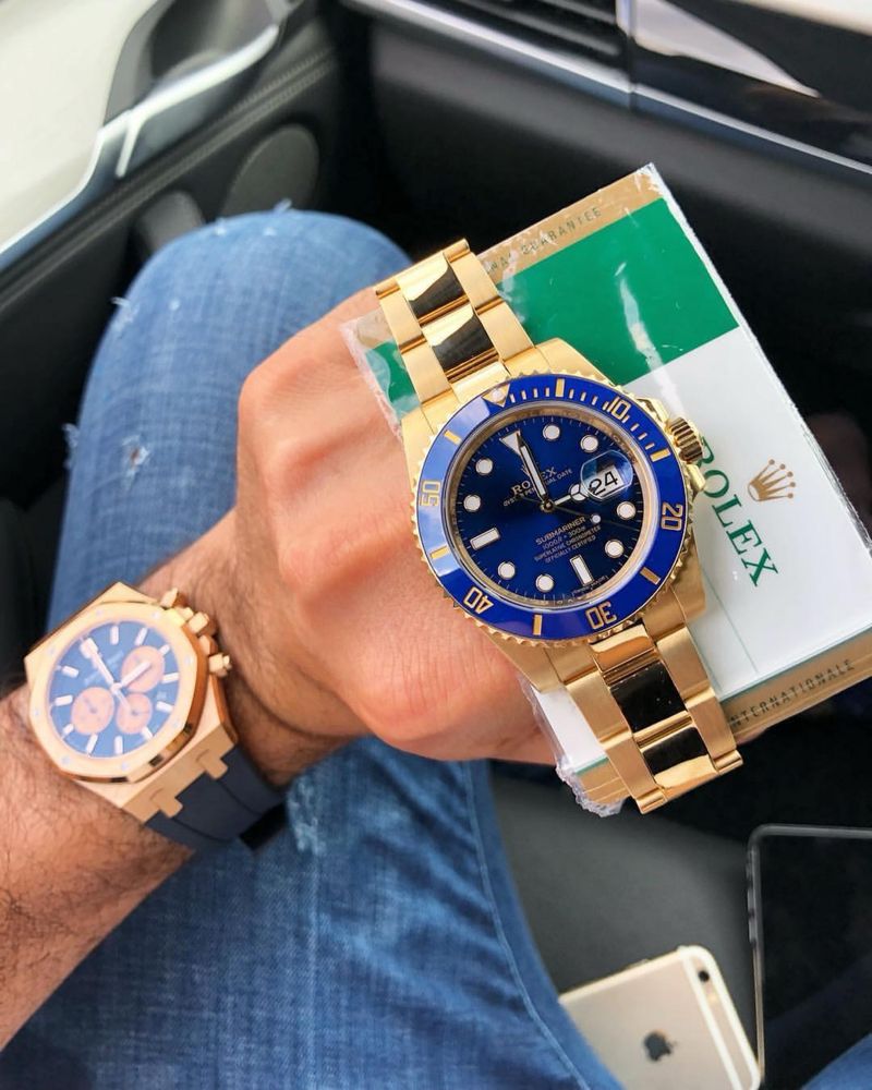 ceas rolex submariner blue dial 41 mm