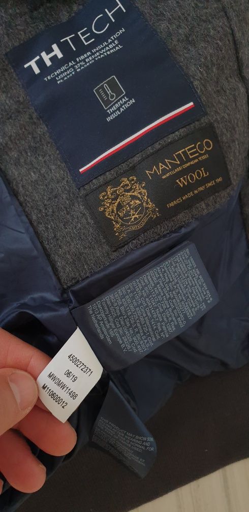 Tommy Hilfiger TH Tech Wool Mens Jacket Size S НОВО! ОРИГИНАЛ! Бомбер