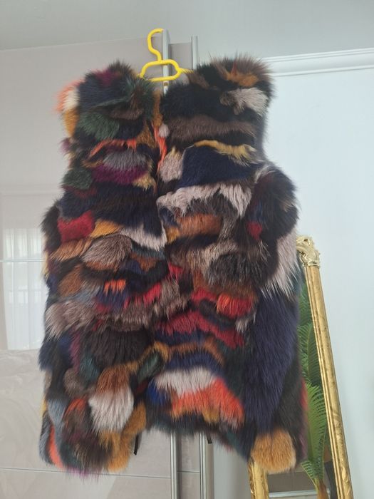 Vestă naturala din blana de iepure