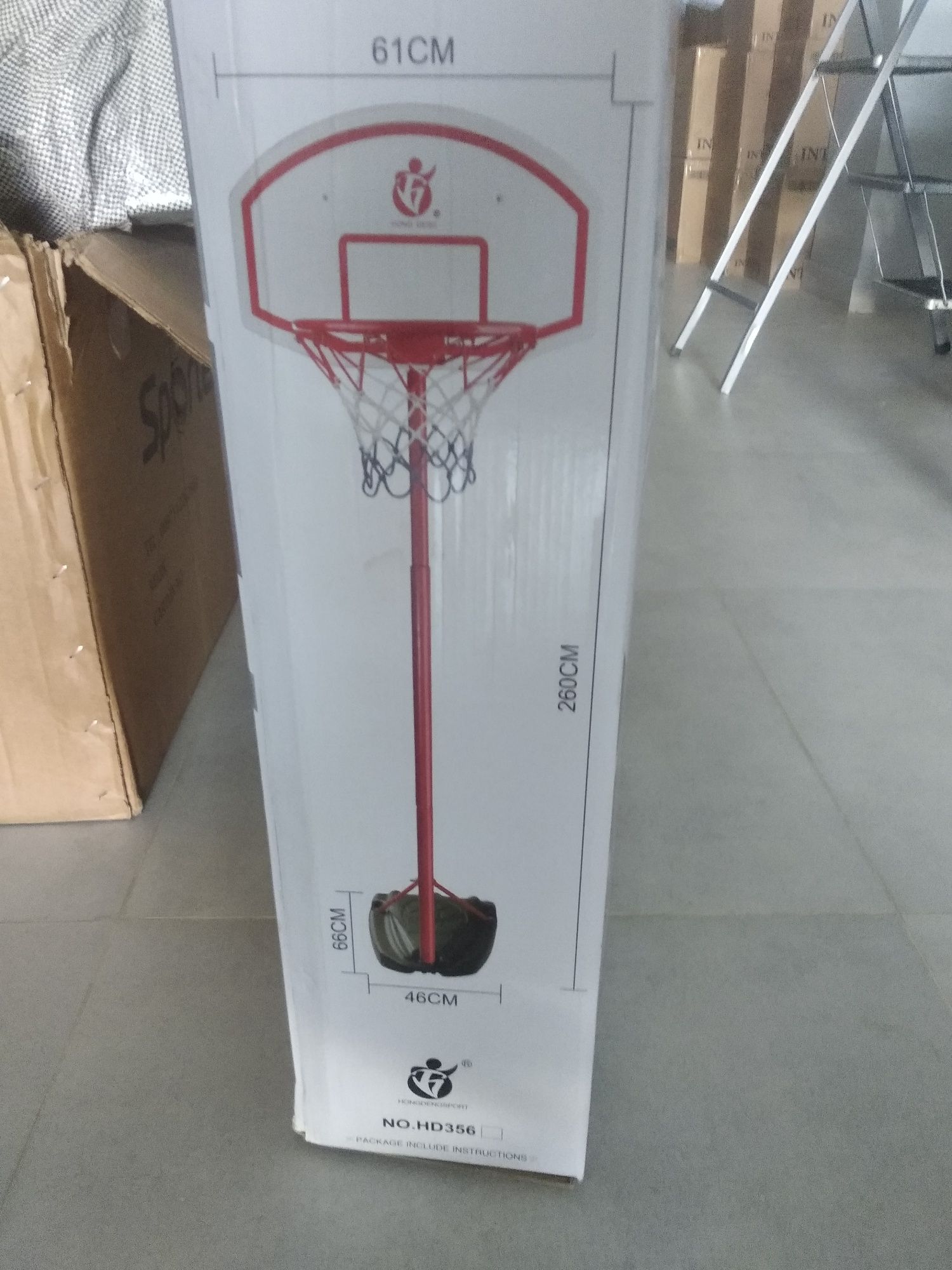 Баскетбольная стойка регулируюший-160х45x45 см. Доставка  бесплатно