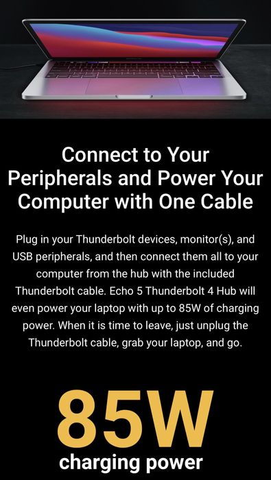 Sonnet Echo 5 Thunderbolt 4 Hub profesional