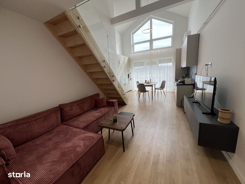 Penthouse mobilat utilat, 2 terase, priveliste spre munti!