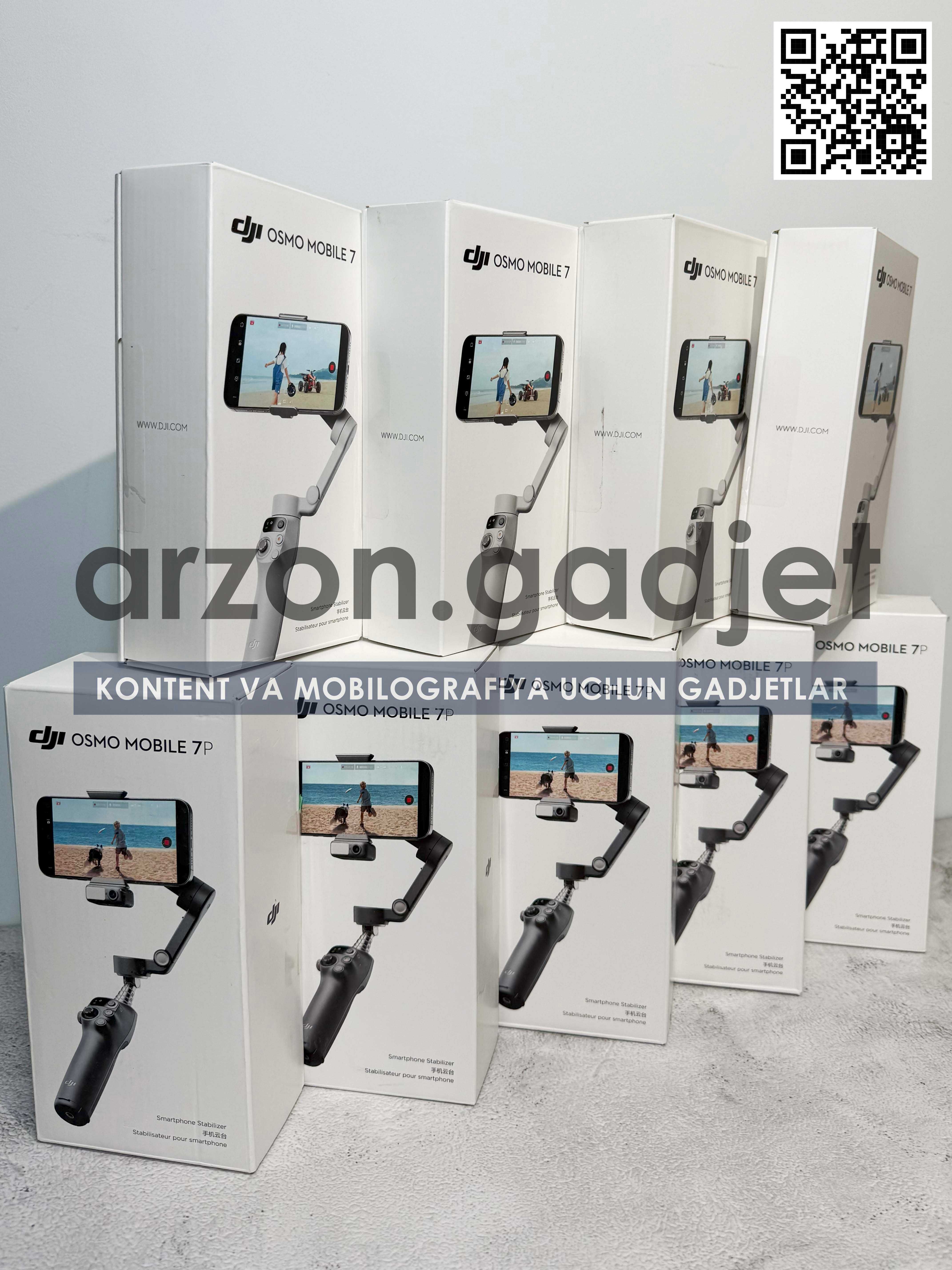 DJI OSMO MOBILE 7 | 7P арзон нархларда (донага)