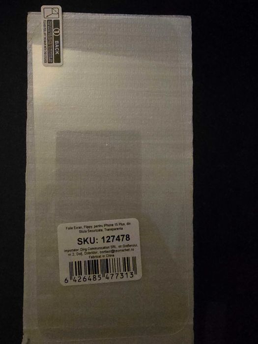 Folie Sticla Securizata IPHONE 15/15Plus | 14 Plus/13Pro Max | 12 Mini
