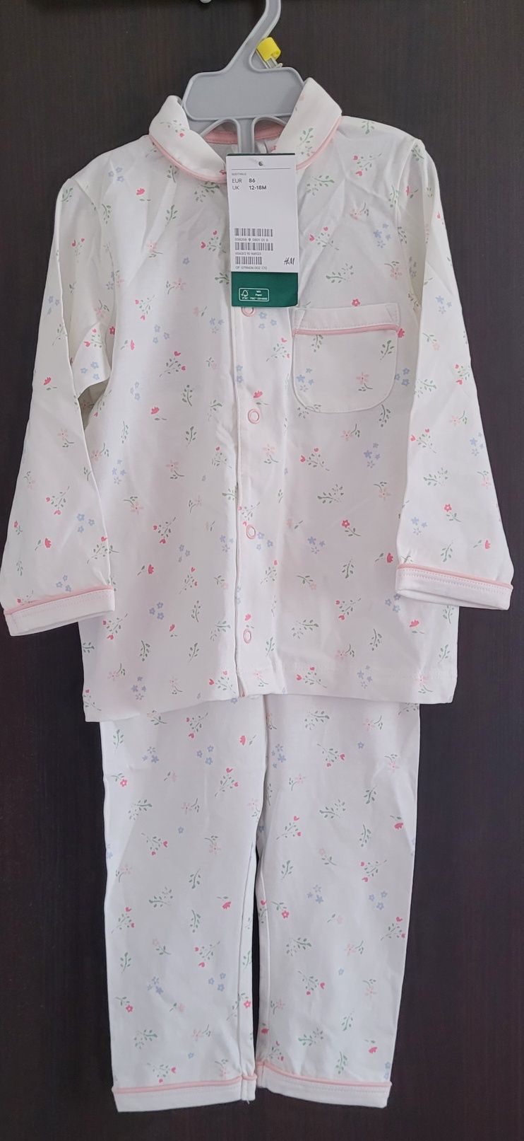 Pijama H&M fată 86 cm (12-18 luni)