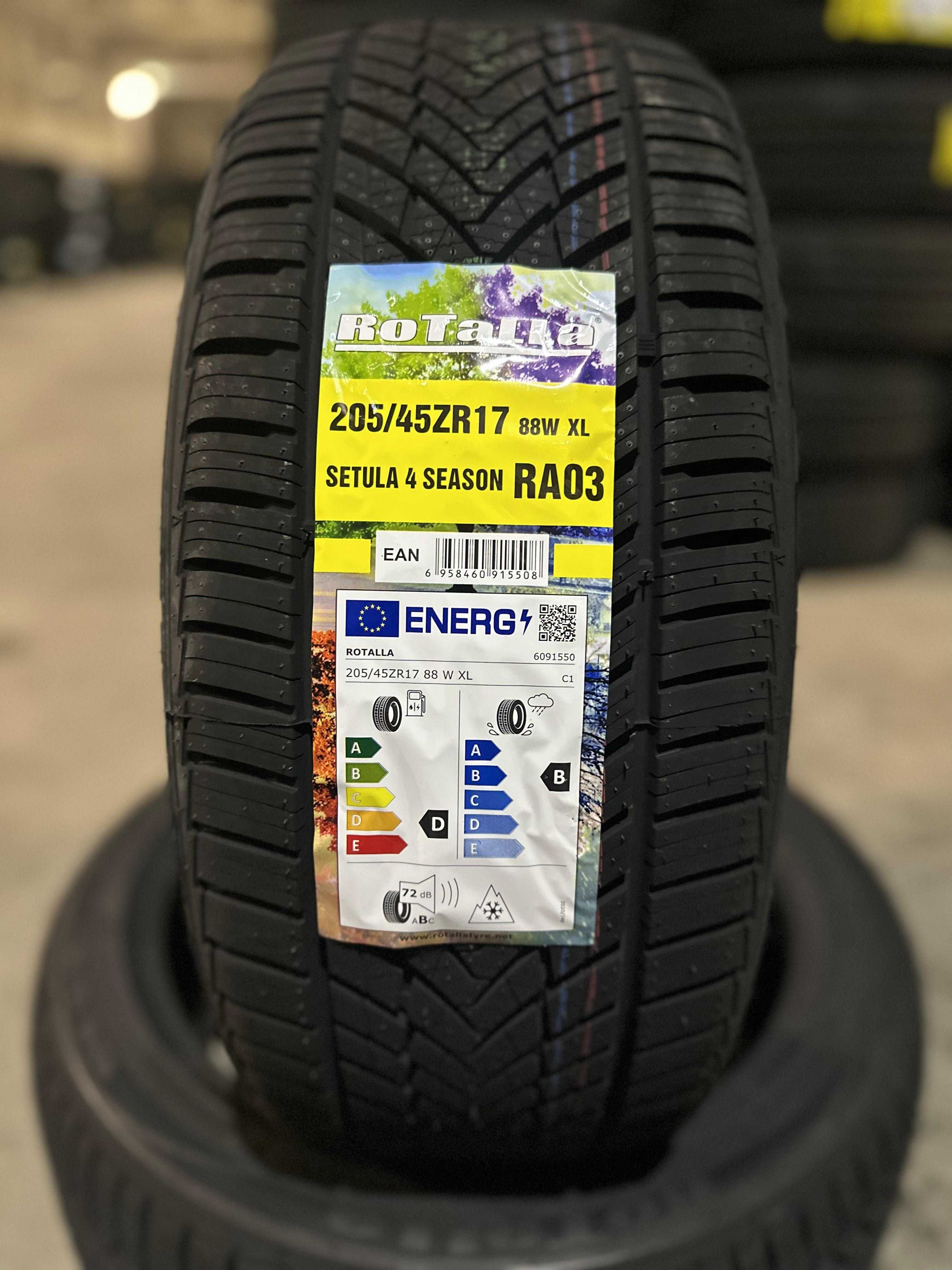 Нови всесезонни ROTALLA SETULA 4 SEASON RA03 205/45R17 88W XL НОВ DOT