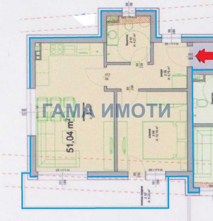 Продава се Двустаен апартамент в Поморие - 58 кв.м за 1207 €/кв.м - Снимка #1