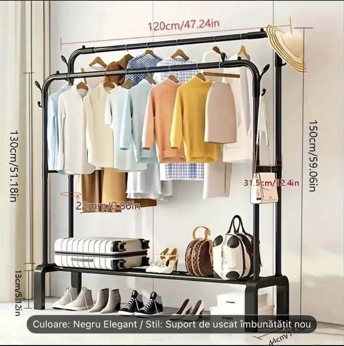 Suport Haine din Oțel Inoxidabil