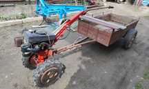 Motocultor cu remorca