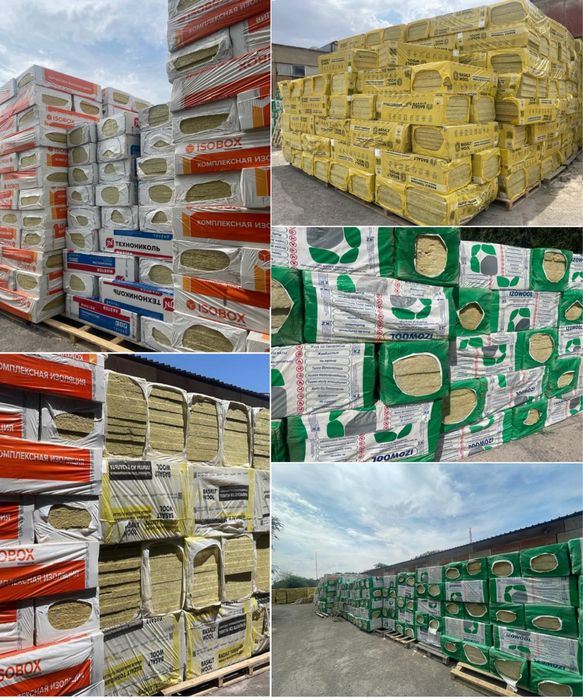 Минплита/Минвата, Утеплитель, Базальтовая/Каменная/Минеральная вата