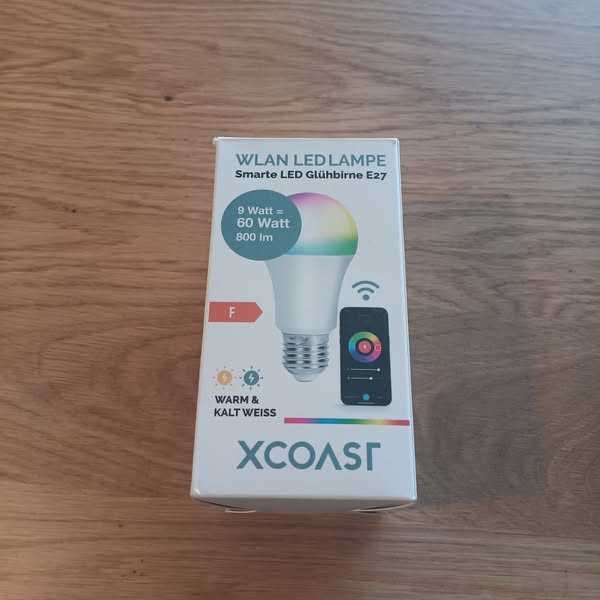 НОВA! Смарт LED крушка, E27/А19, 6W, RGB+Топла/Студена бяла светлина