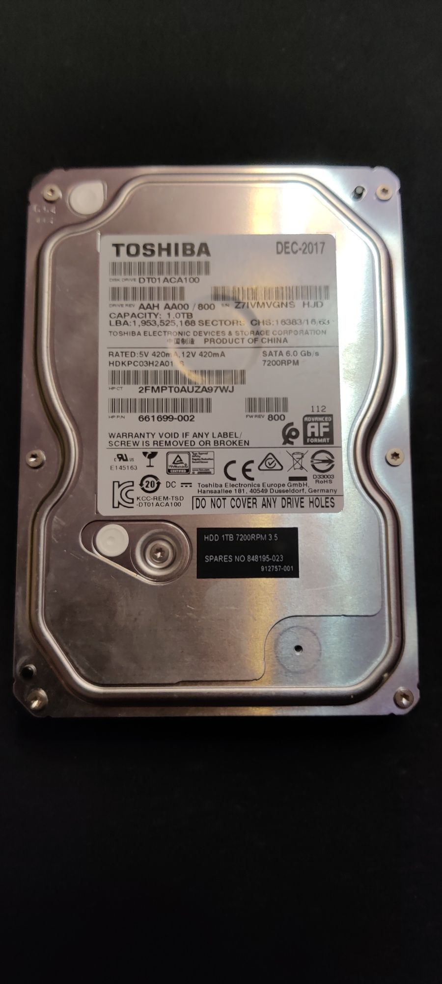 Vand HDD SATA TOSHIBA pentru computer - PRET FIX