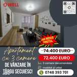 Apartament cu 3 camere de vânzare în Târgu Secuiesc!