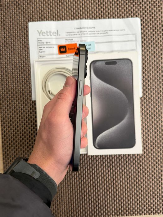 36м гаранция! iPhone 15 Pro MAX Лизинг от 50лв/м BLACK Titanium