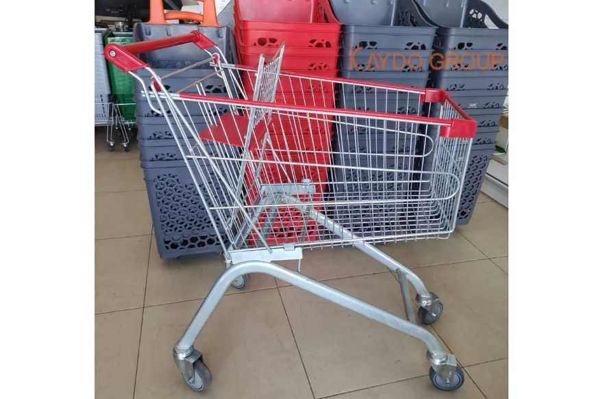 Метална количка за пазаруване 100лт с детска седалка