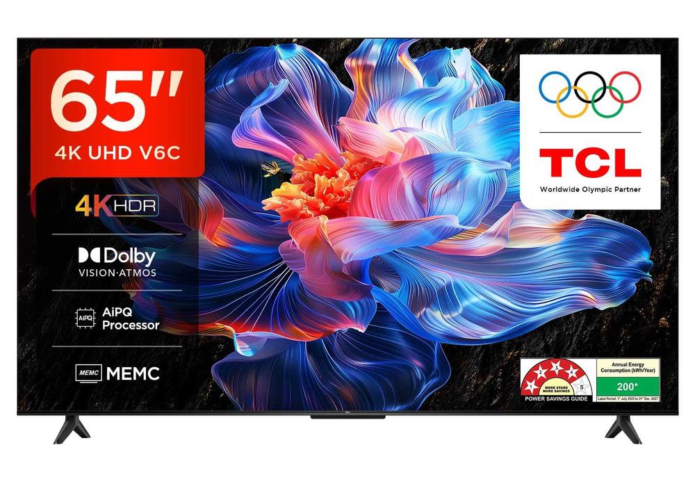TCL 55* V6C* – Стильный 55" Smart TV | Высокое качество 4K UHD