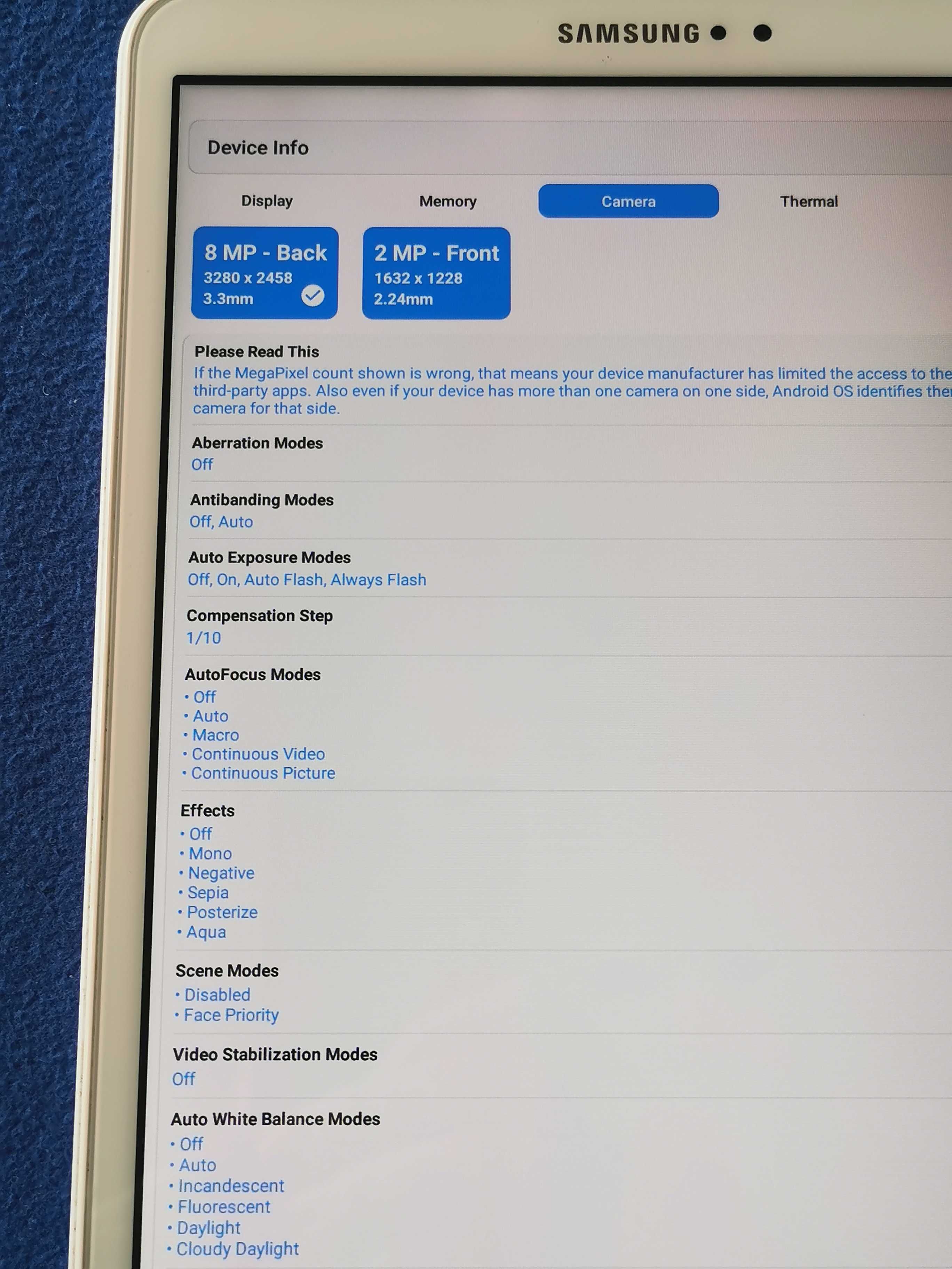 SAMSUNG Galaxy Tab A SM-T580
