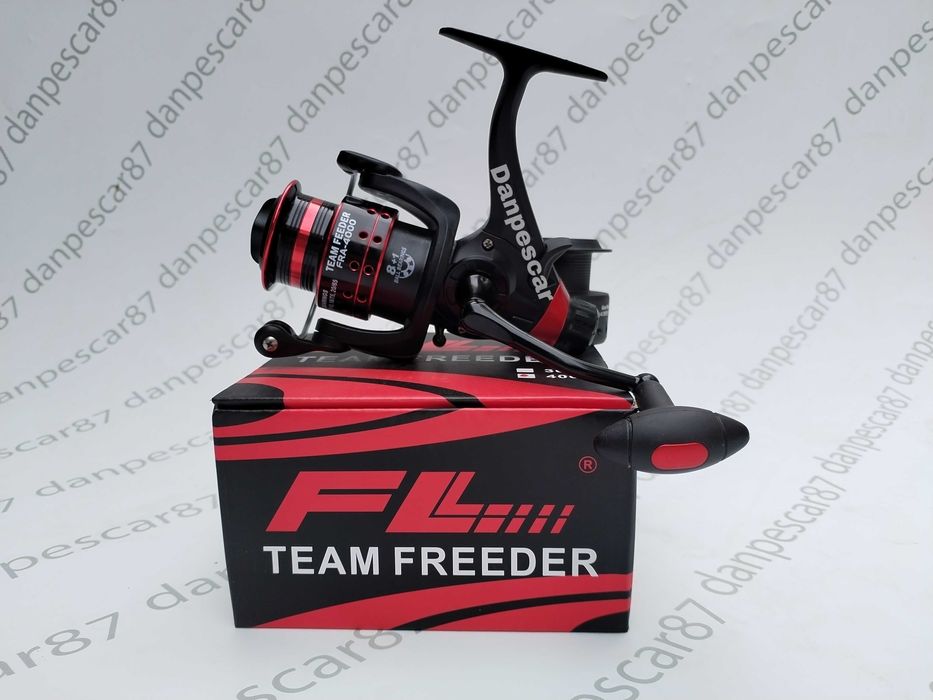 Mulineta FL Team Feeder FRA4000 cu Baitrunner 9 rulmenti