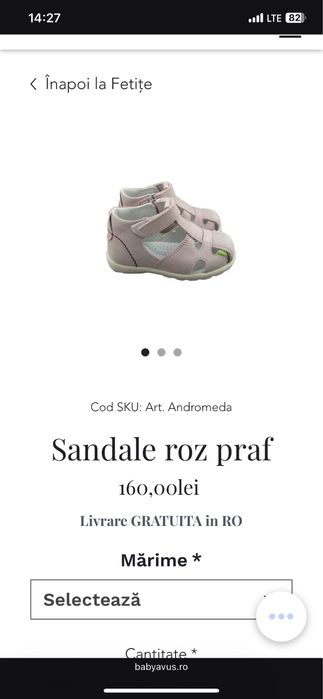 Papuci ortopedici nr 19 din piele