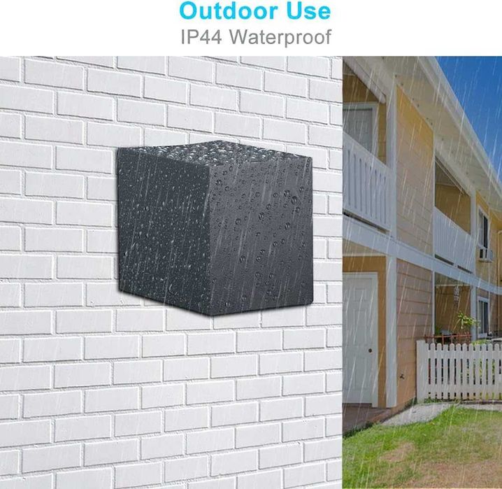 Aplice, set de 2 lămpi de exterior aluminiu antracit GU10 IP44, LASIDE