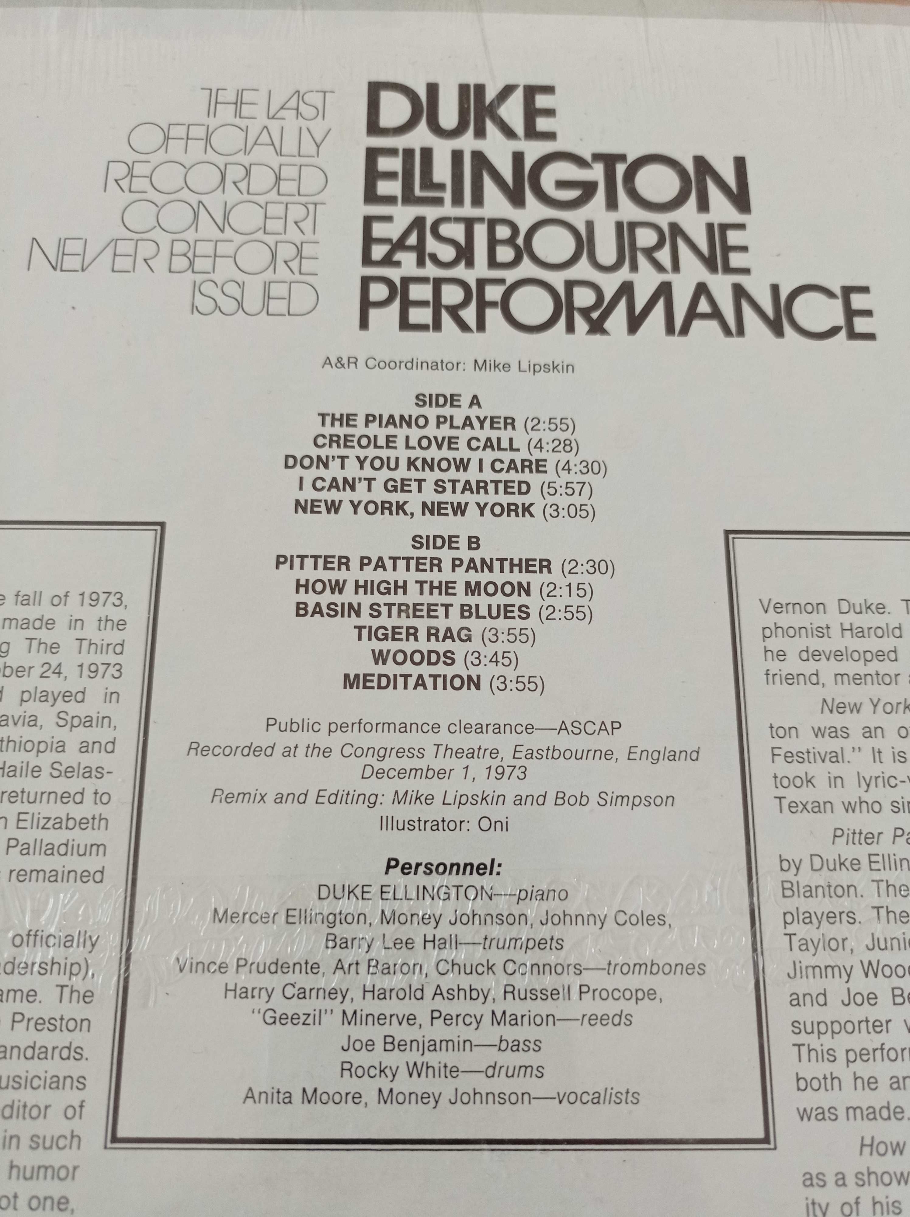 Vinyl/vinil Duke Ellington - Eastbourne Performance - 1975 RCA Sigilat