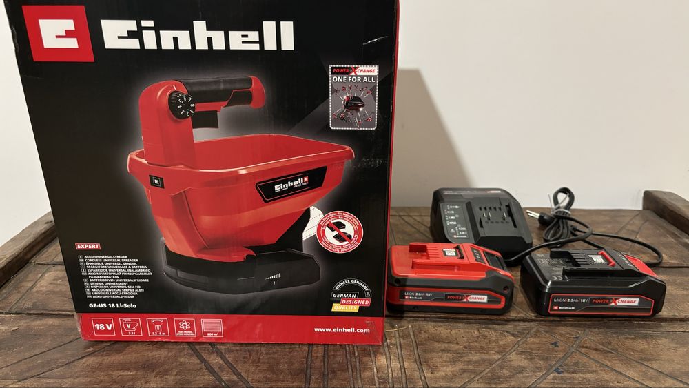 Einhell dispozitiv de insamantat si imprastiat ingrasamant