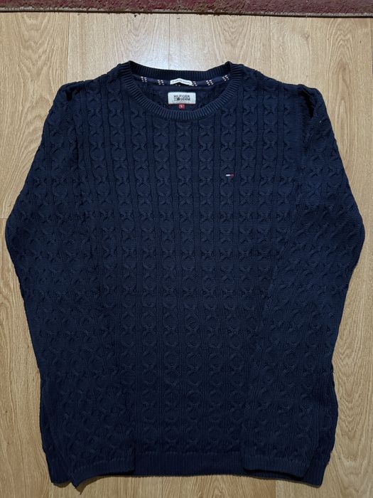 Мъжки оригинален пуловер на Tommy Hilfiger Размер L