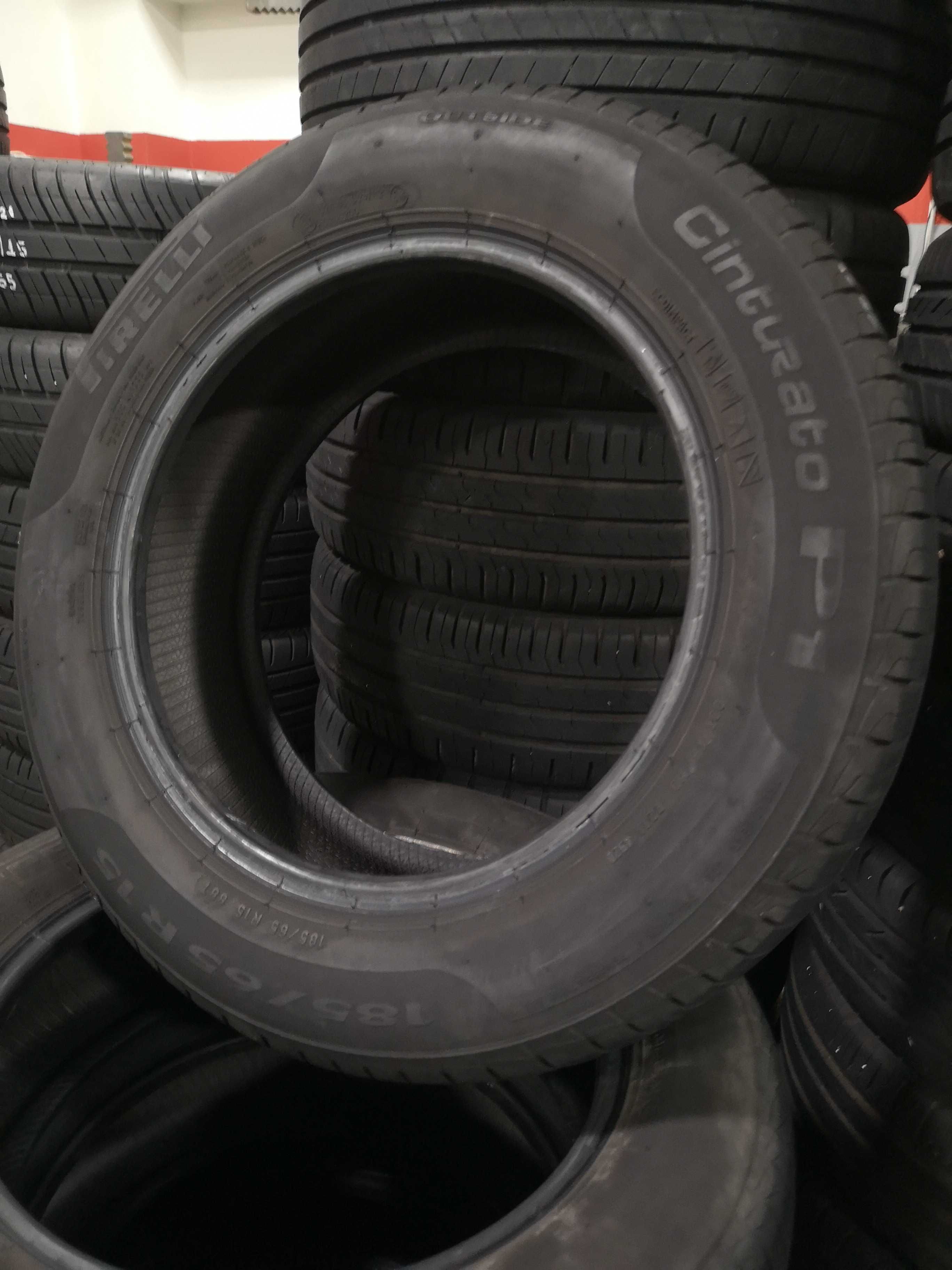 4бр 185/65/15 PIRELLI 7мм грайфер дот:20г безплатен монтаж