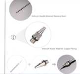 SET de 3 duze si ace AEROGRAF, 0.2mm 0.3mm 0.5mm