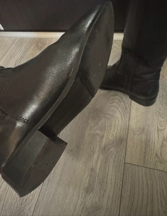 Cizme negre piele naturala