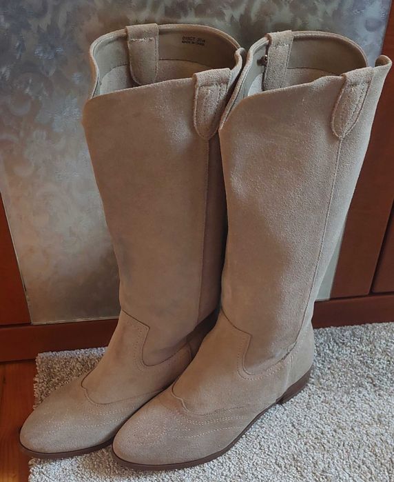 Велурени каубойски ботуши 37 номер
