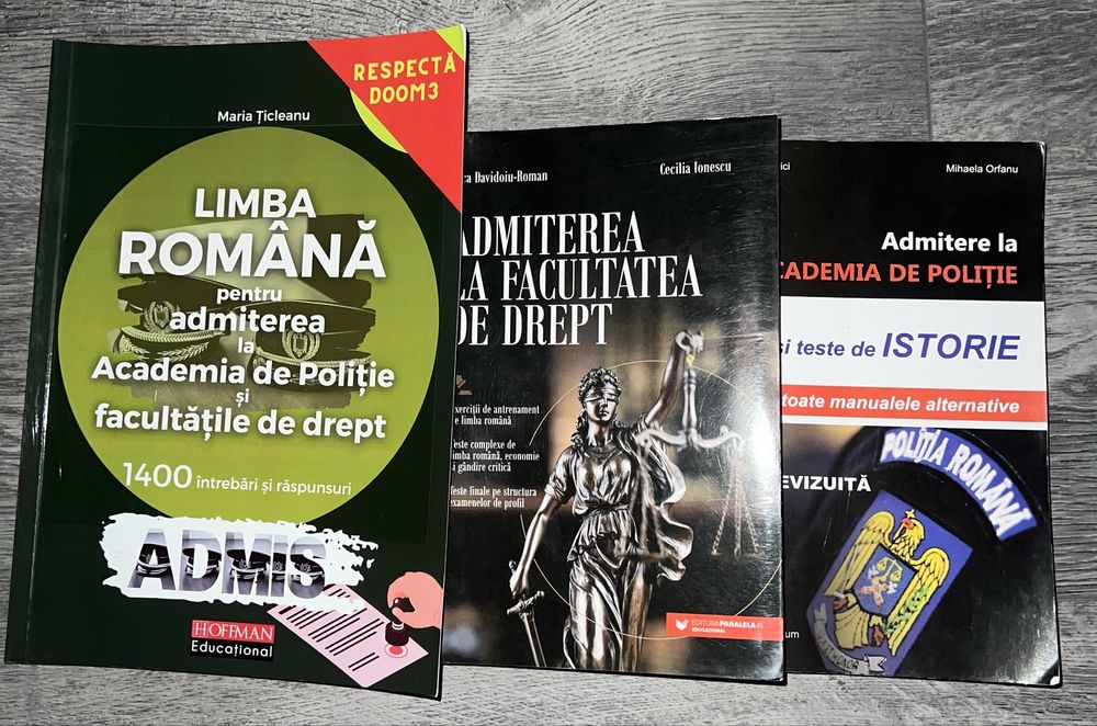 Carti Admitere pentru Academia de Politie si Drept