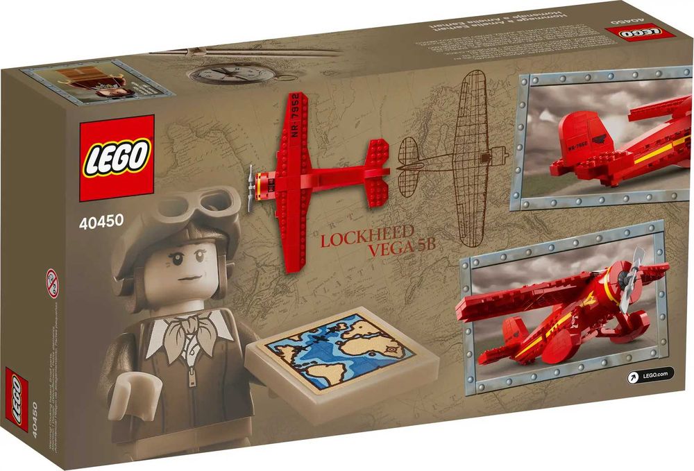 НОВО LEGO Promotional 40450 - Amelia Earhart Tribute