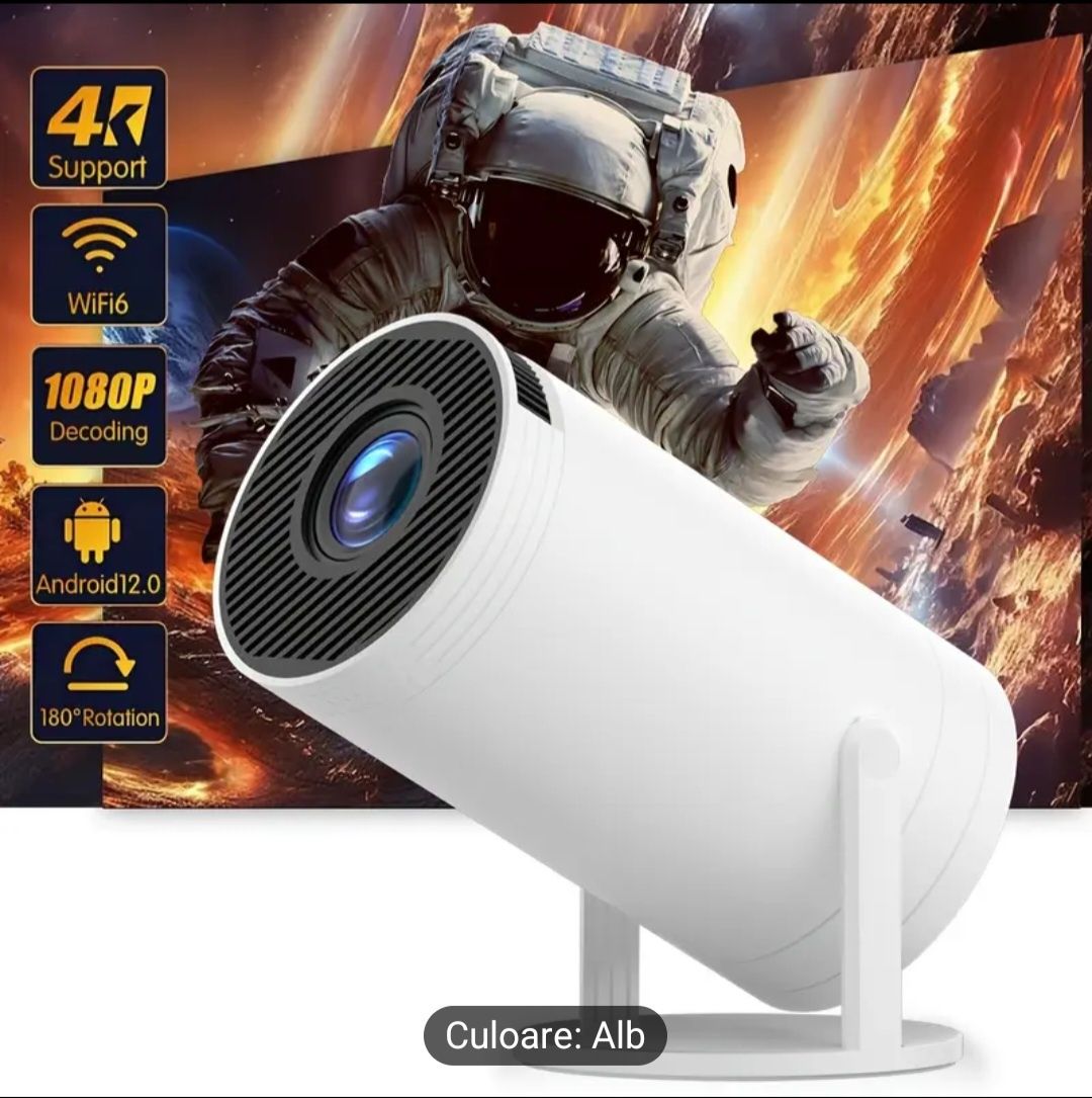 Proiector Ultra HD - Model inteligent: Netflix, Amazon prime, android