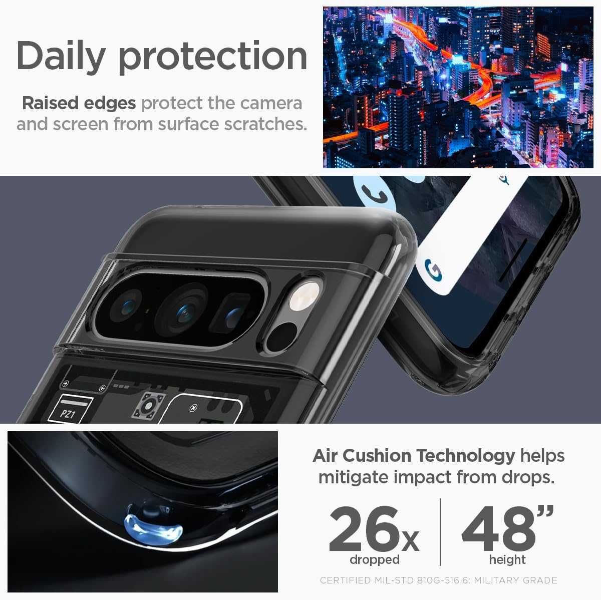 Калъф Spigen Ultra Hybrid ZeroOne Case за телефон Google Pixel 8 Pro