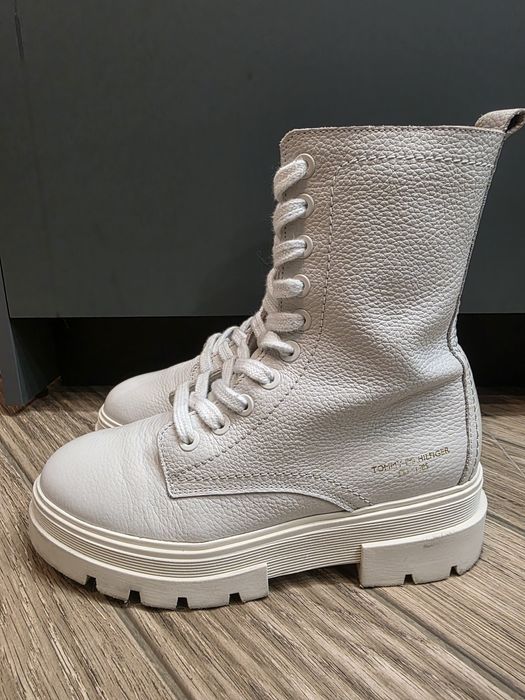Дамски кожени боти Tommy Hilfiger