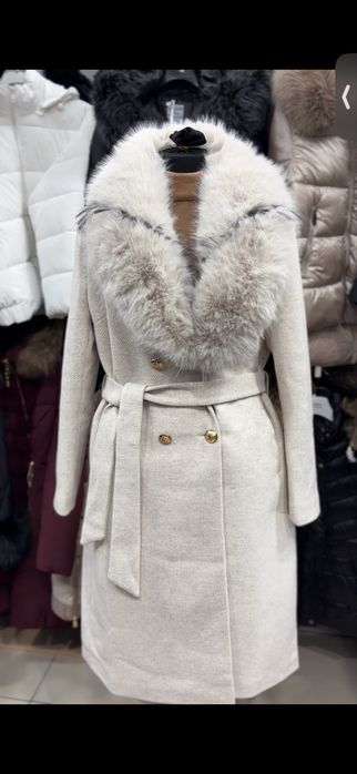 Palton dama cu blana detasabila
