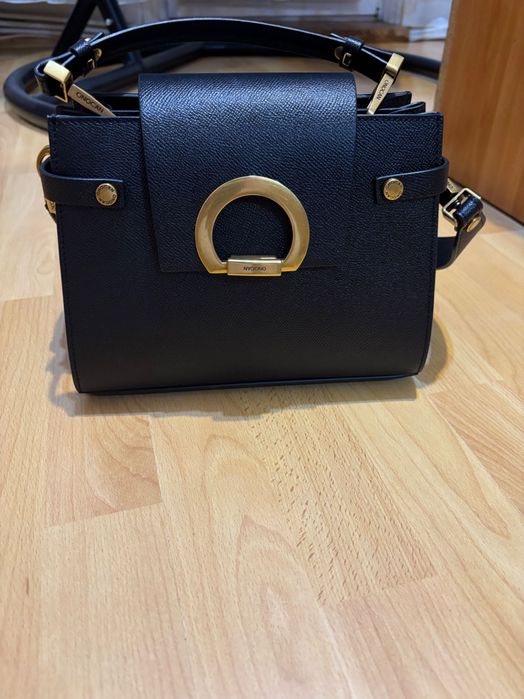 Poșetă piele neagră brand Onocan