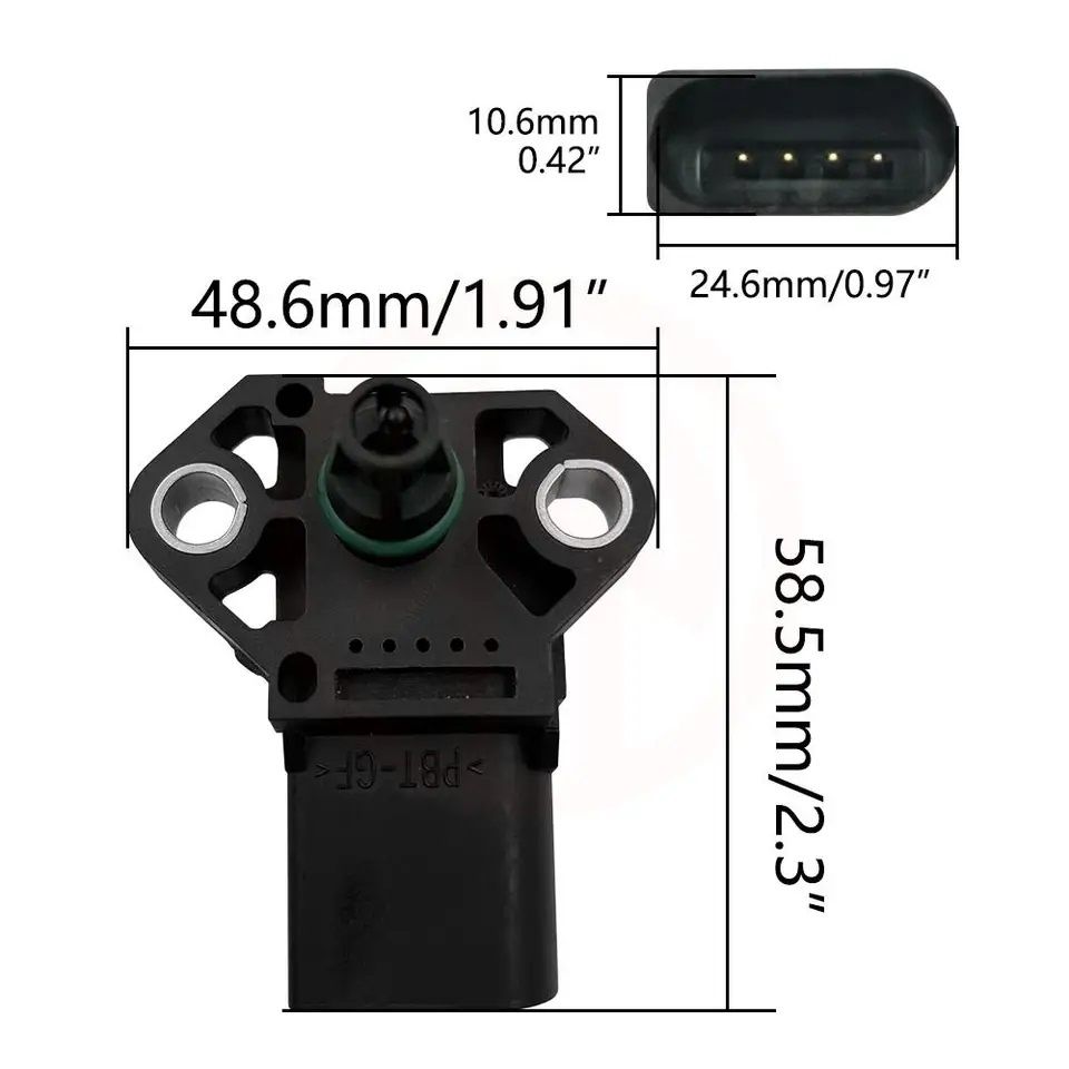 MAP сензор за Audi A3 A4 Q7 TT  Volkswagen Passat Tiguan Jetta 1.8 tur