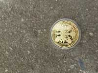 Moneda Burebista placata cu Aur