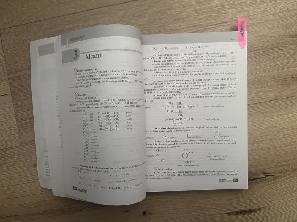 Chimie organica pentru liceu
