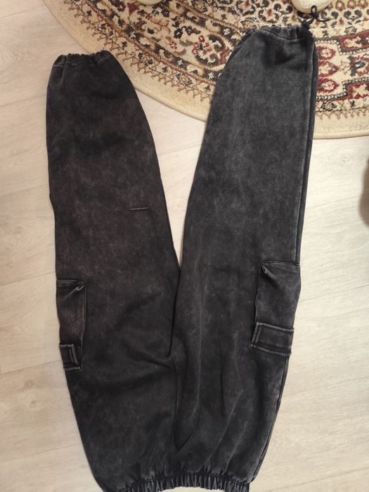 Штаны теплые, серого цвета