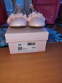 Pantofiori balerini roz sidefat - marimea 35