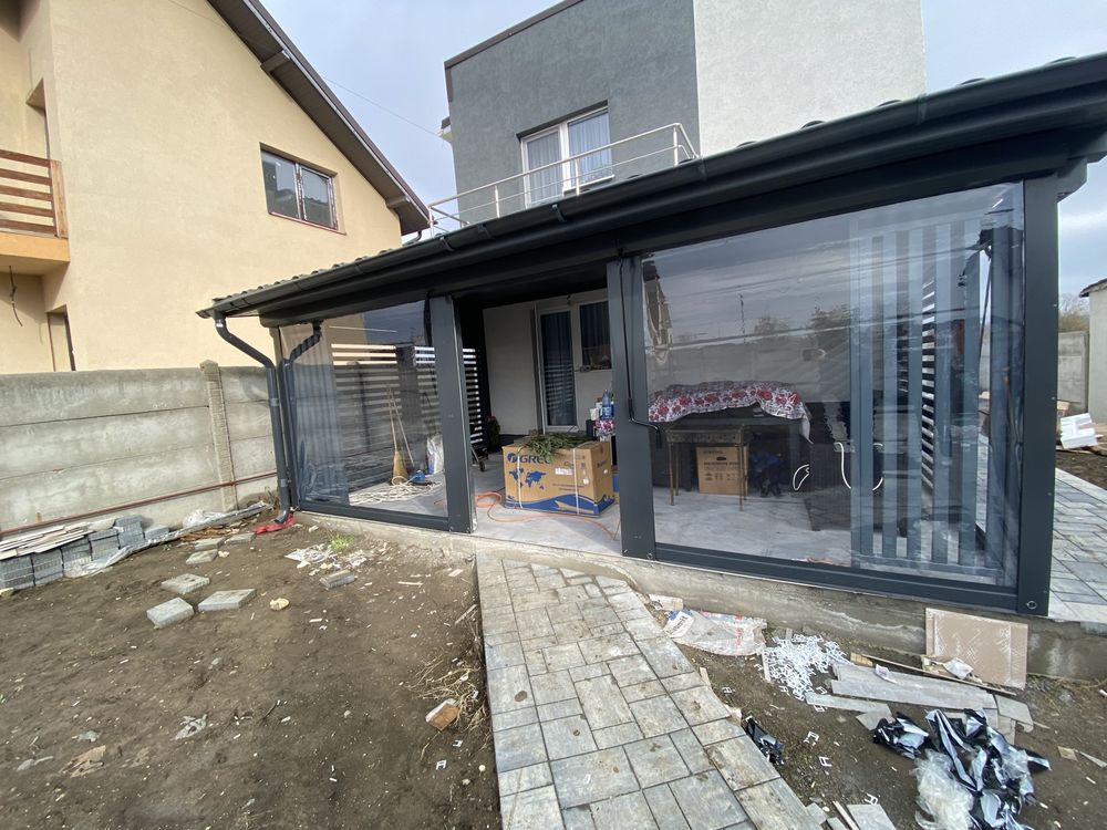 Inchideri terase/foisoare cu folie Cristal PVC