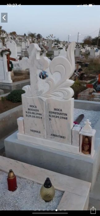 Cruci marmură, monumente funerare,livrare gratuita in tot județul BH.