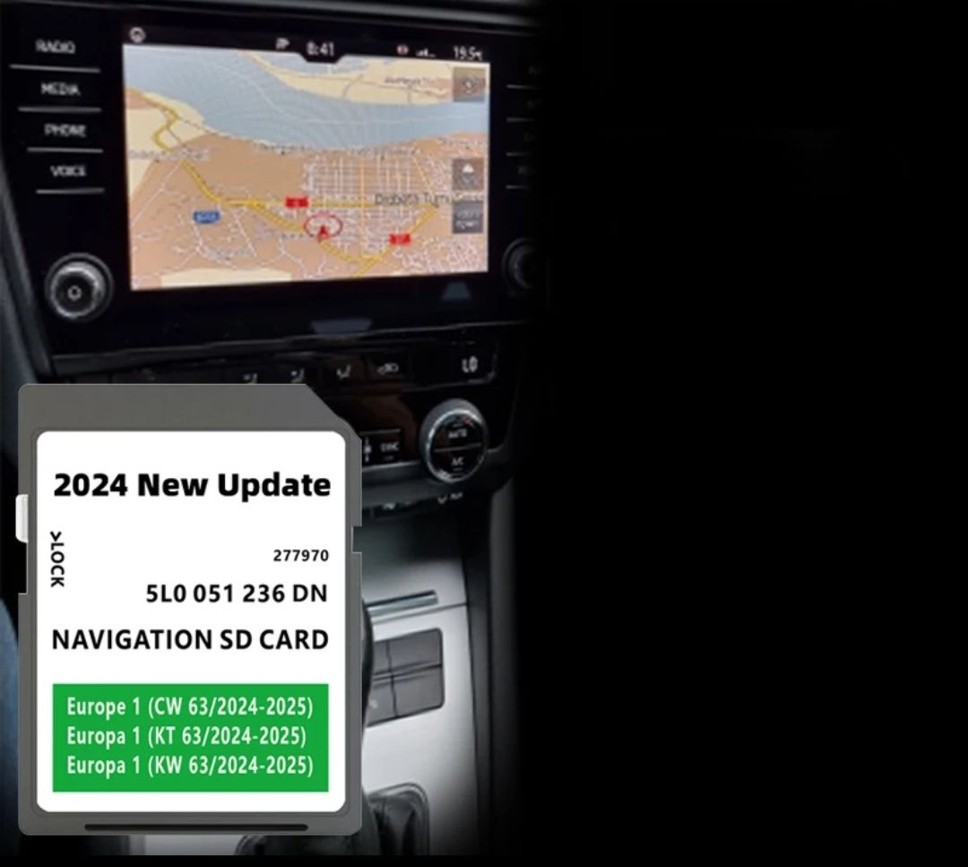 Carduri cu Hărți 2024-2025 Vw , Skoda , Seat