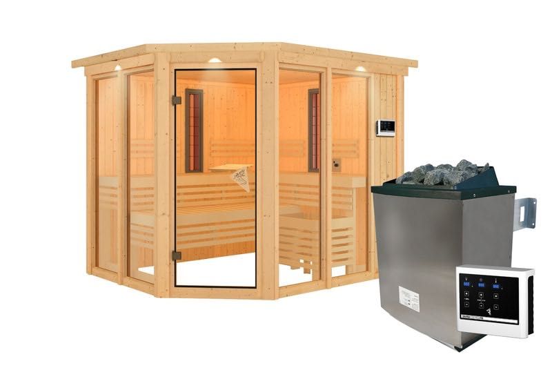 Инфрачервена сауна Ava от Karibu, модерна топлина и релакс у дома