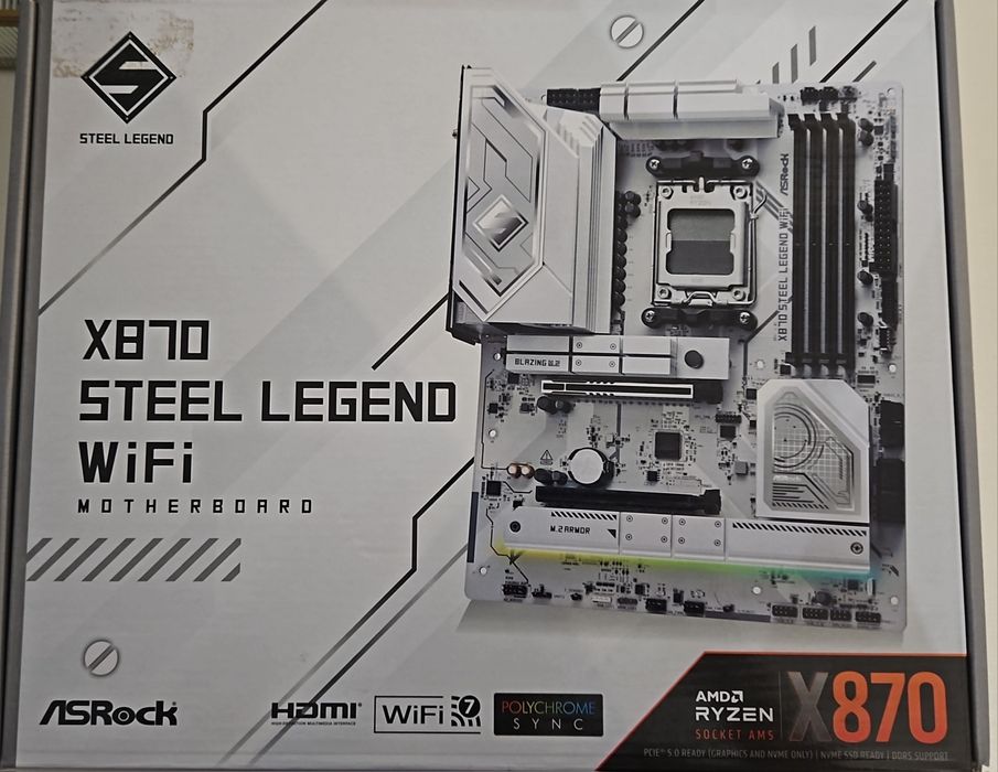 Материнская плата ASRock X870 Steel Legend WiFi, AM5