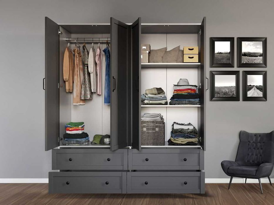 Set Mobila Dormitor Grafit C12 - Transport Gratuit in 4-10 zile